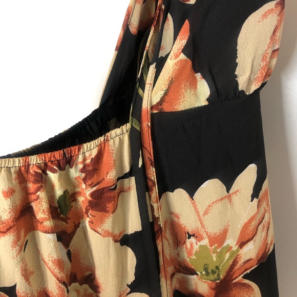 Never Worn Black Floral Halter Maxi Dress Pink - Picture 12 of 14